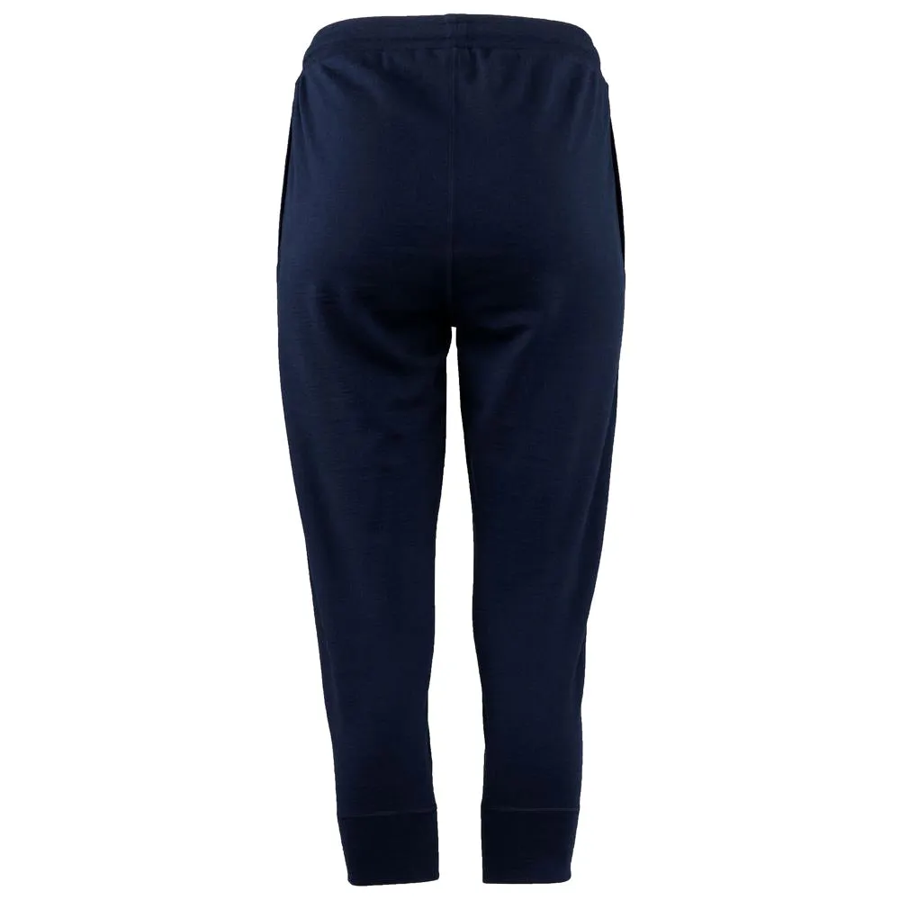 Womens Merino 260 Lounge Cuffed 3/4 Joggers (Navy/Smoke)