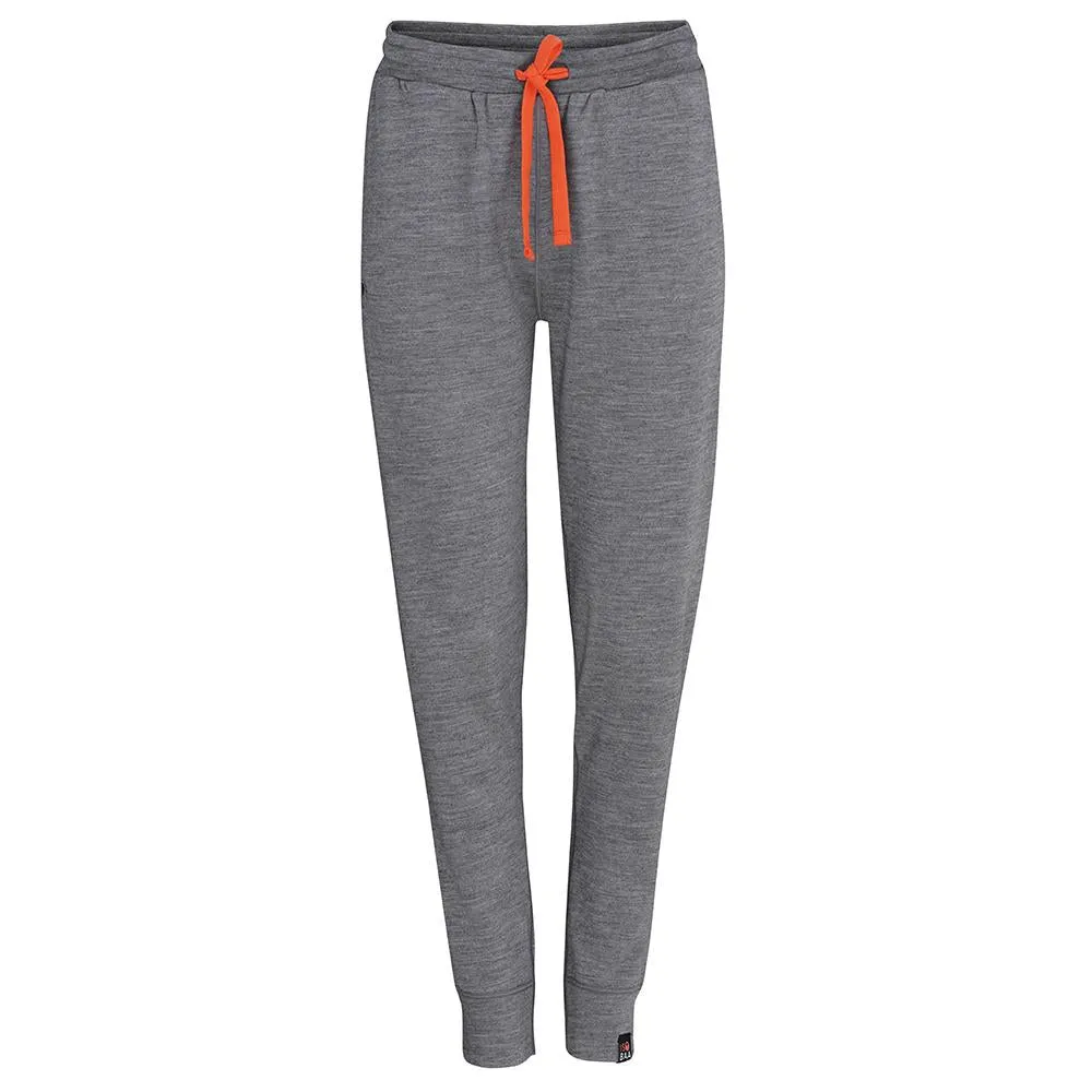 Womens Merino 260 Lounge Cuffed Joggers (Charcoal/Orange)