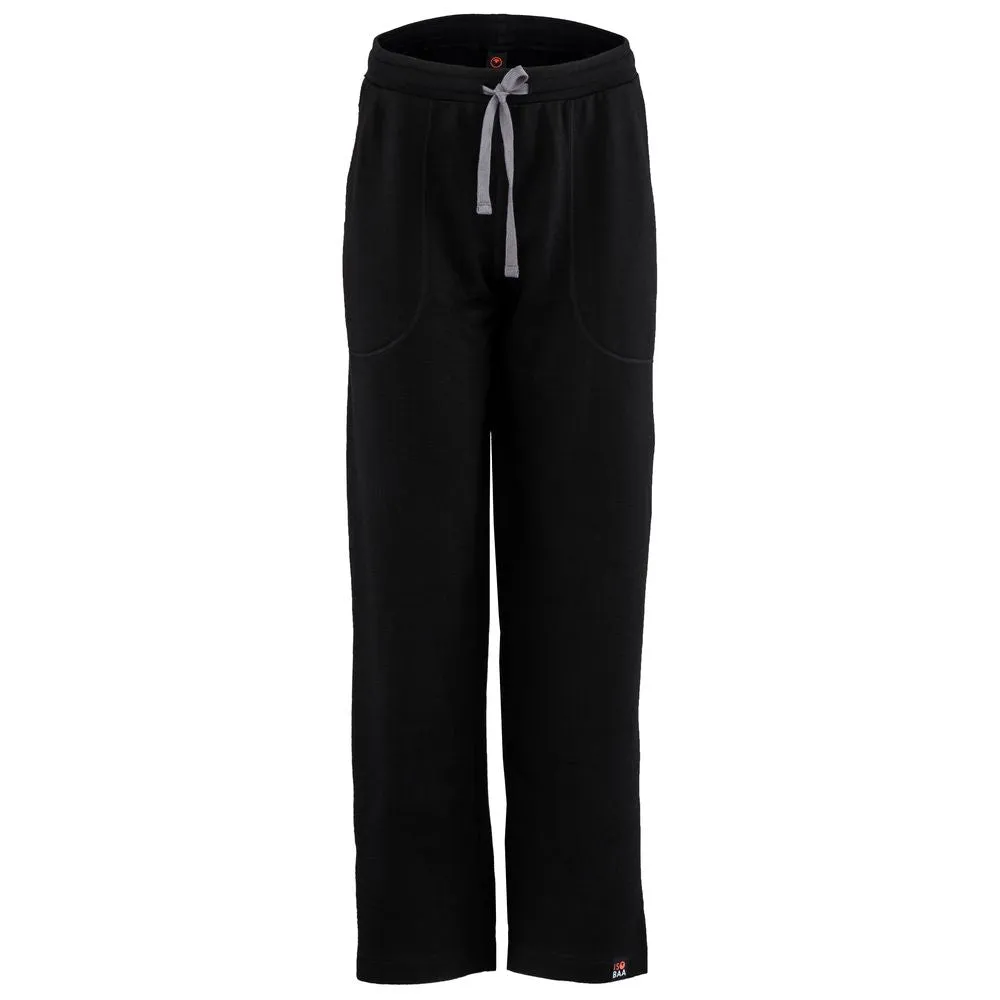 Womens Merino 260 Lounge Loose Joggers (Black/Smoke)