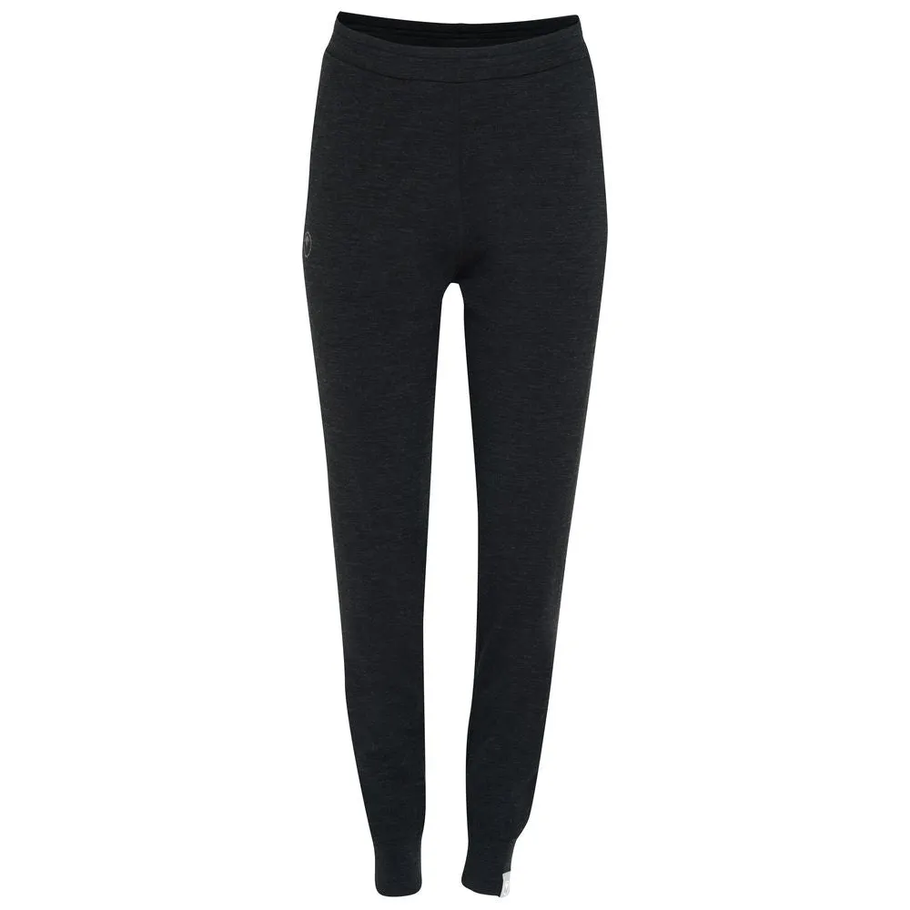 Womens Merino Blend 200 PJ Joggers (Black Melange)