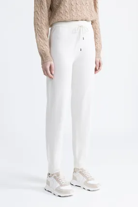 Wool, silk and cashmere joggers