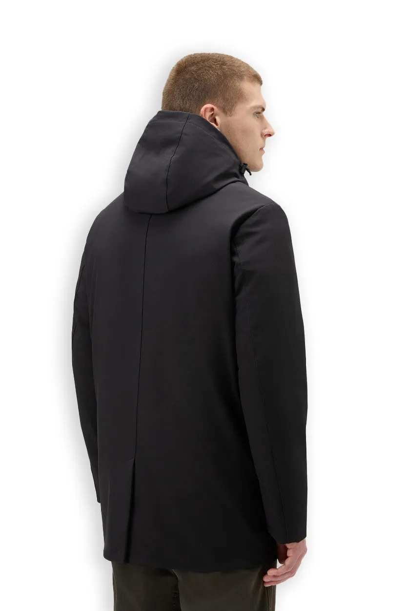 Woolrich Barrow Mac Soft Shell Coat Nero Uomo