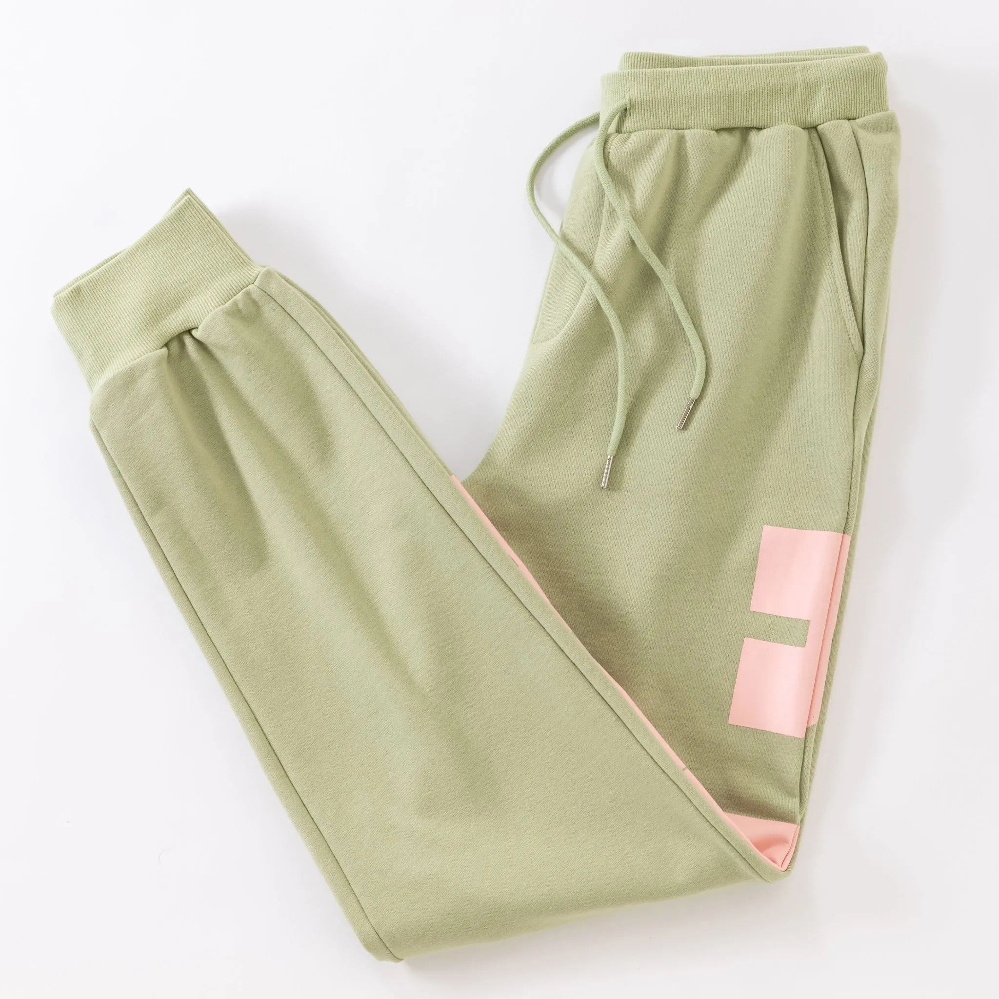 Youth | Half Face Green Joggers