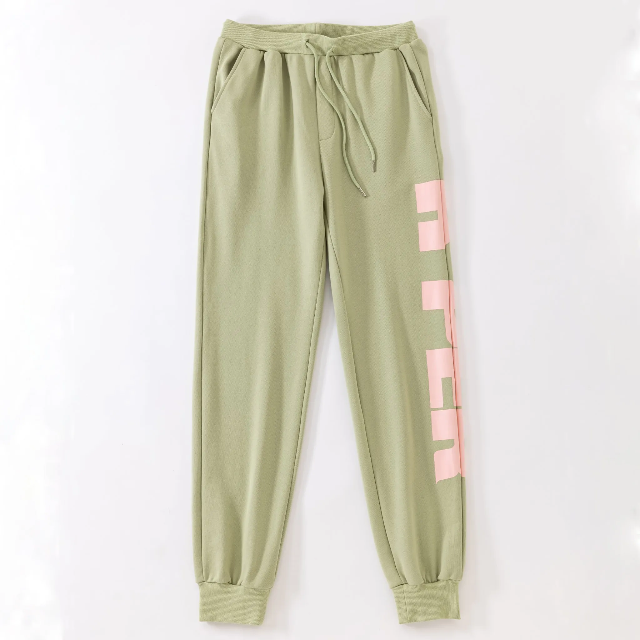 Youth | Half Face Green Joggers