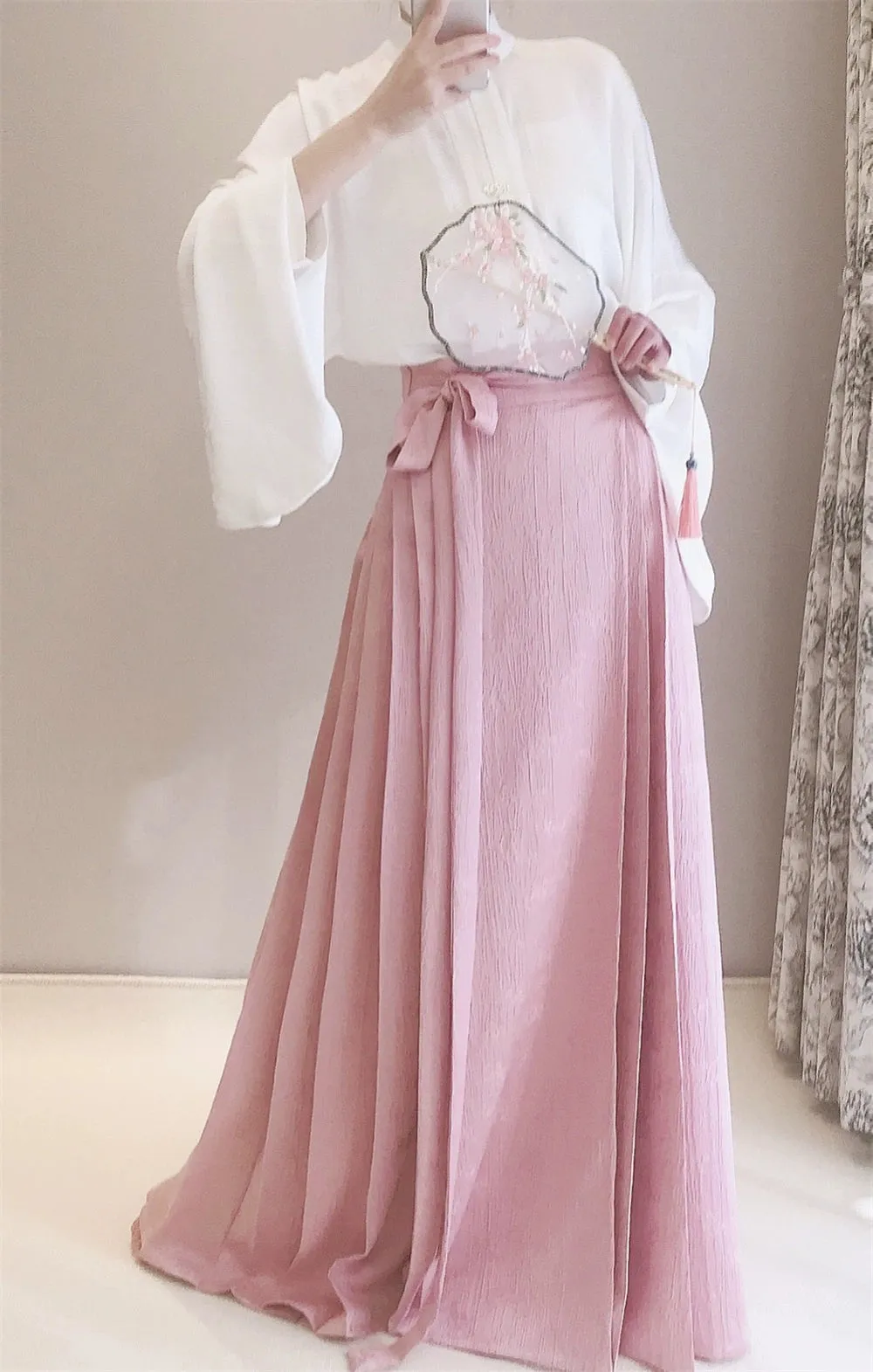 Yue Liang 月亮 Moon Beam Pastel Mamian Skirt