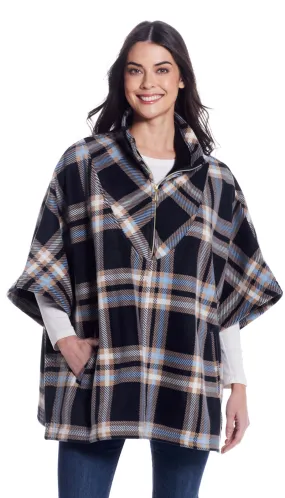 ZIP FLEECE PONCHO