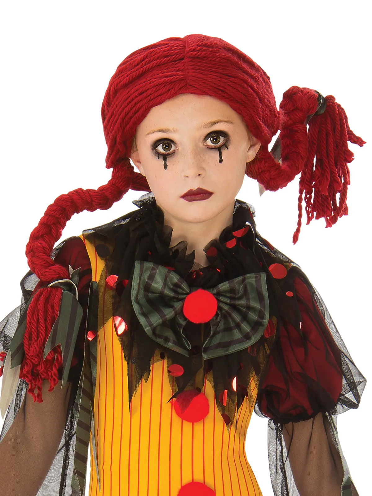 ZOMBIE GIRL CLOWN COSTUME, CHILD